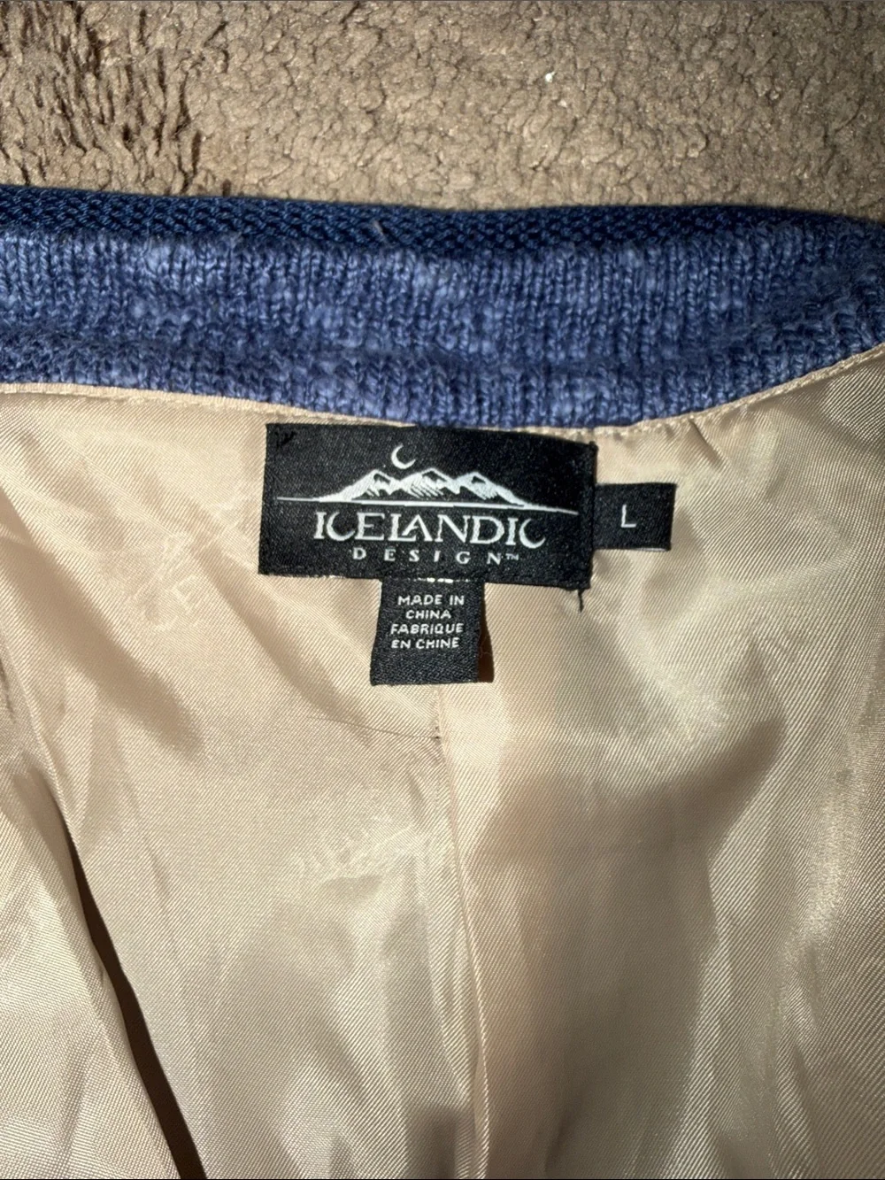 Icelandic Design Y2K Grandmacore Linen Cotton Blend Sweater Size Large